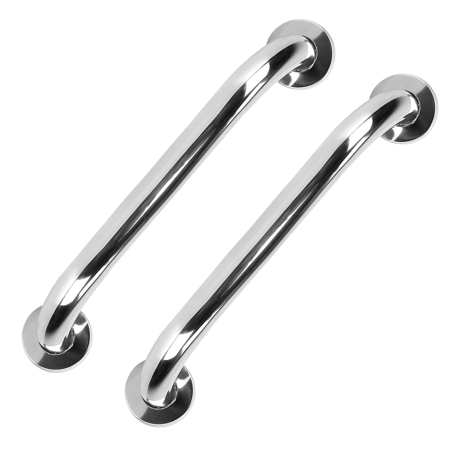 2Pcs Bath Grab Bar 11.8in Sturdy Stainless Steel Shower Safety Handle For Bathtub Toilet Stairway Anti-slip Handrail Balance Bar 220LBS Pull Force - 50cm by VYSN