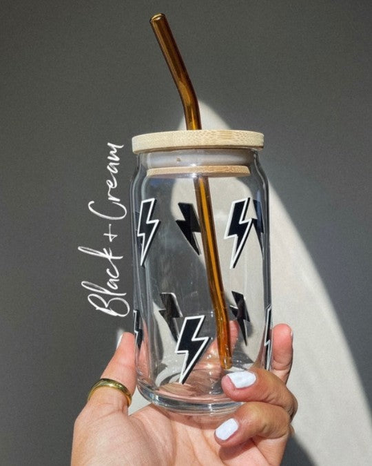 Lightning Glass Cup 16oz