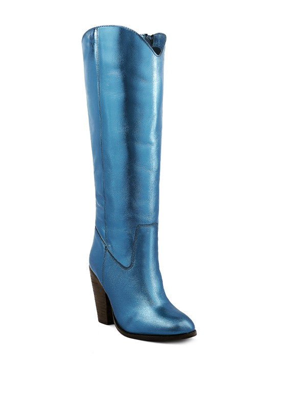 GREAT-STORM Suede Leather Calf Boots