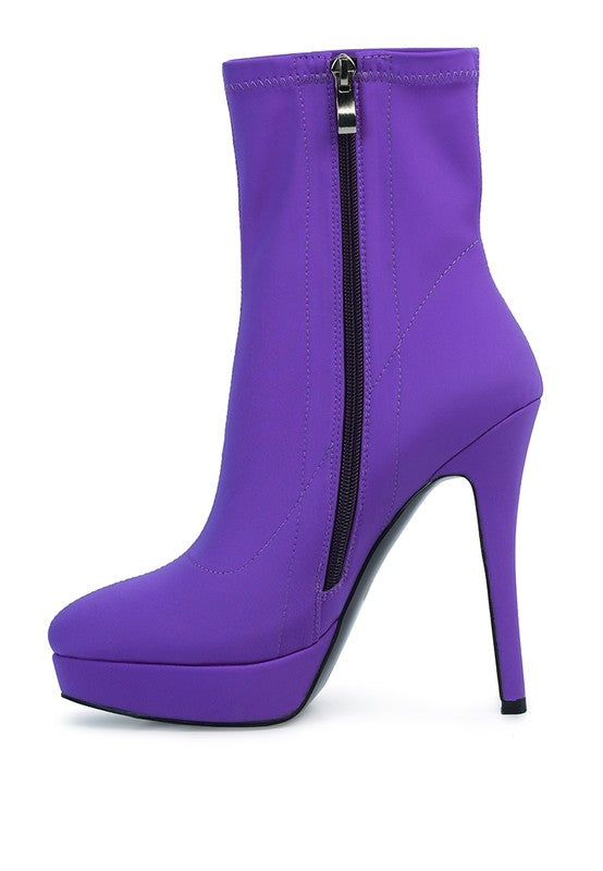 Patotie High Heeled Lycra Ankle Boot