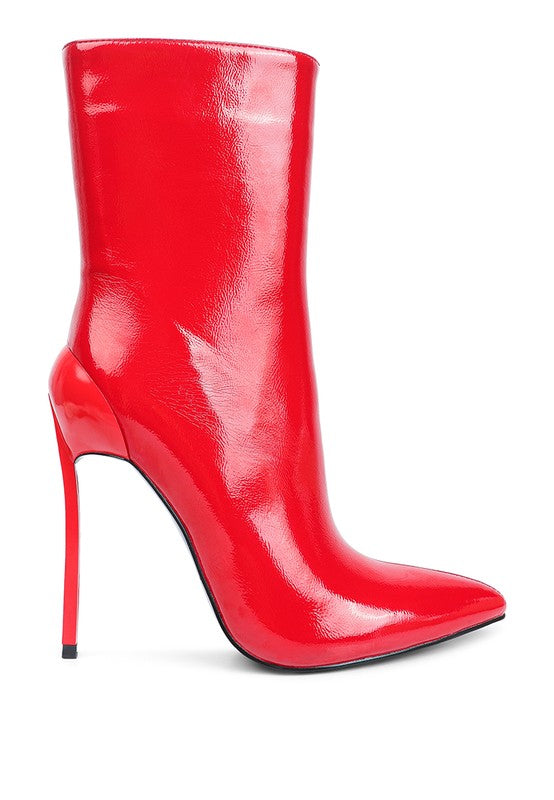 Mercury Patent High Heeled Ankle Boot