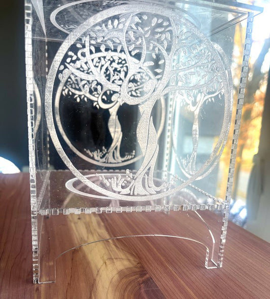 Lady Forest Acrylic Candle Holder