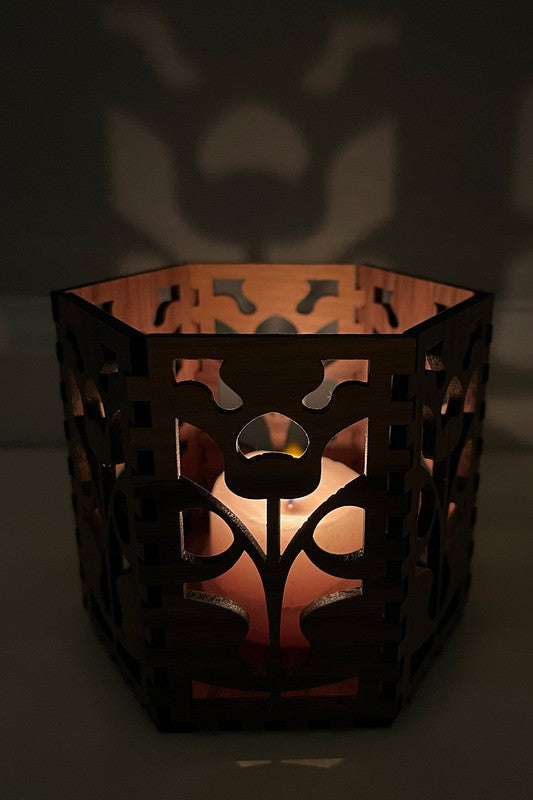Hexagon Candle Lantern