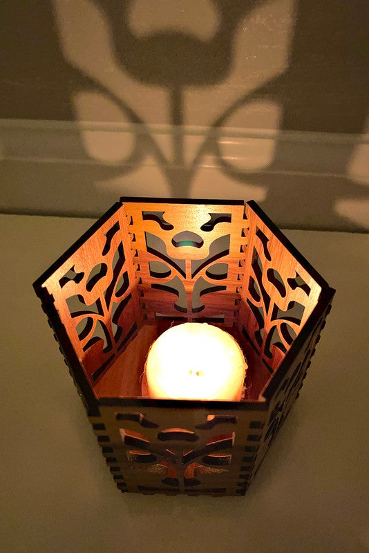 Hexagon Candle Lantern