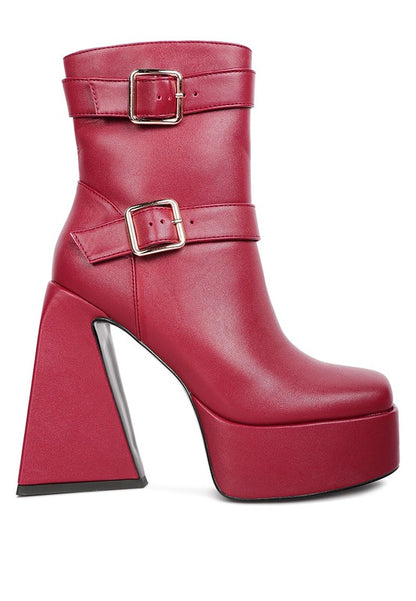 Hot Cocoa High Platform Heel Ankle Boot