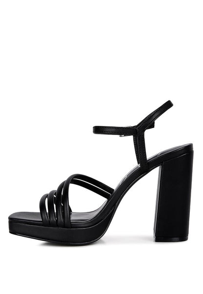 High Heel Platform Strappy Sandals