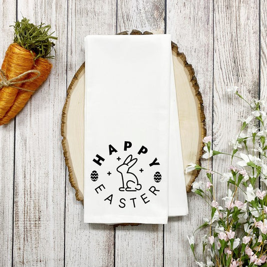 Happy Easter Eggs Tea Towel