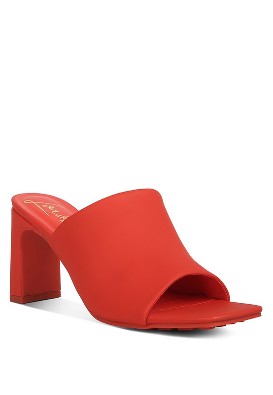 Cannes Slip-On Mid Heel Sandals