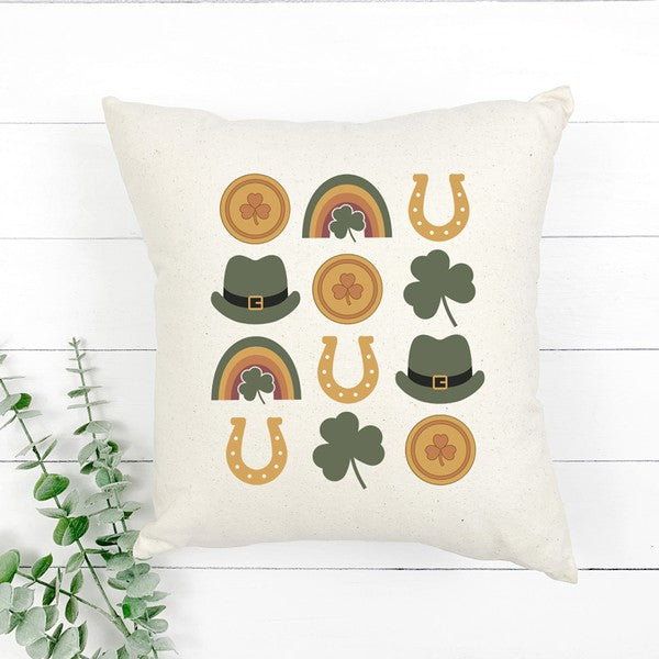 St. Patricks Day Chart Pillow Cover