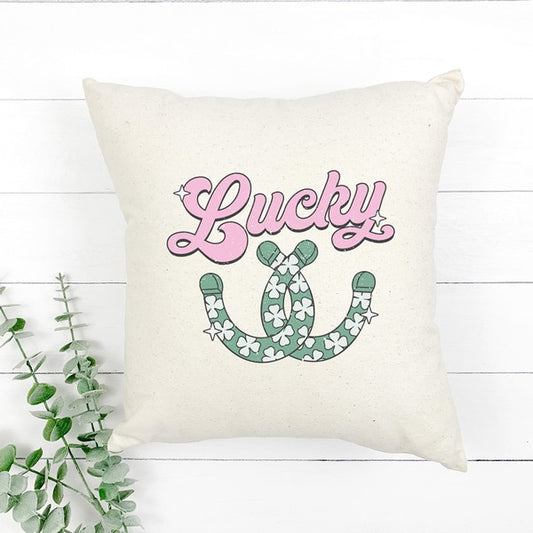 Lucky Horseshoes Pillow Cover