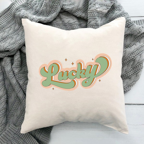 Lucky Retro Stars Pillow Cover