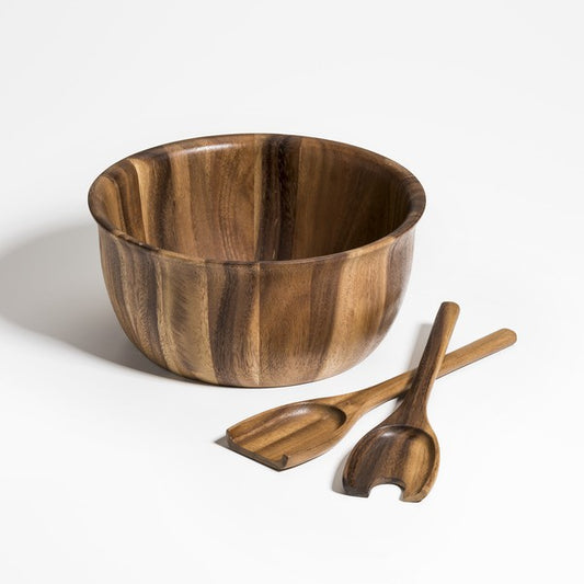 Large Salad Bowl with Servers