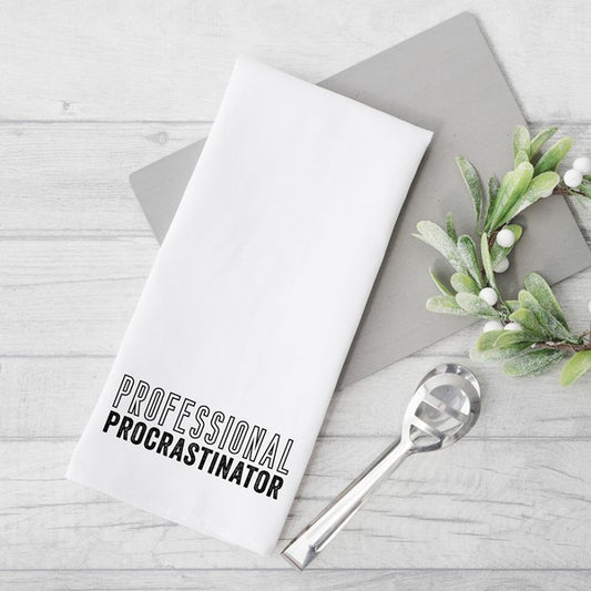 Professional Procrastinator Tea Towel