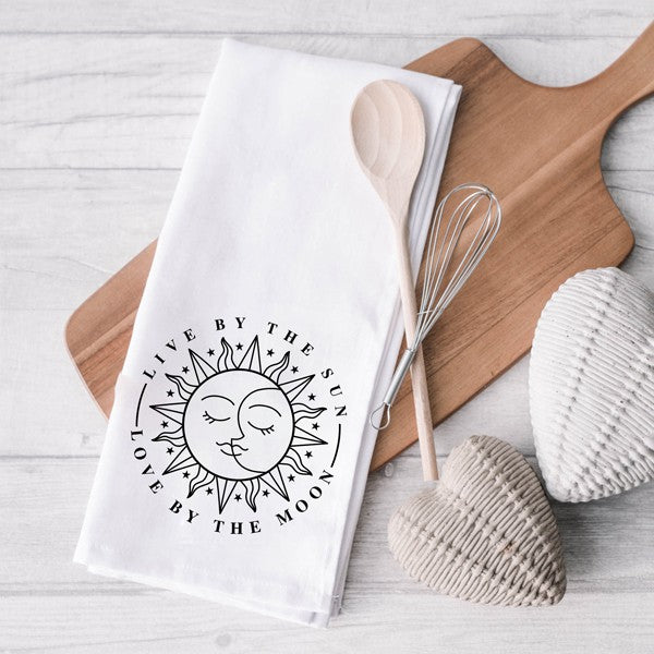 Love By The Moon Tea Towel