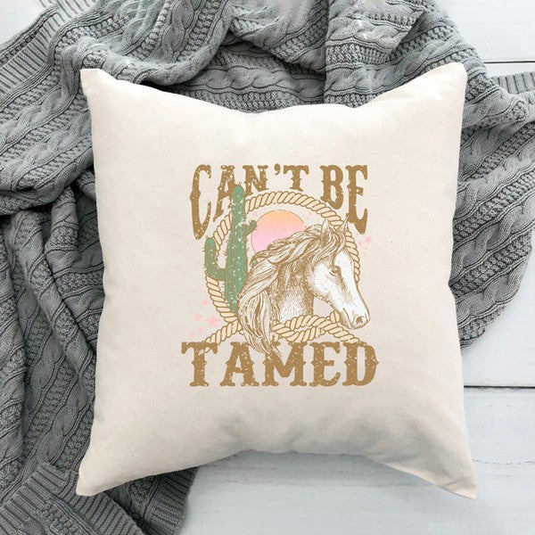 Can't Be Tamed Rope Pillow Cover