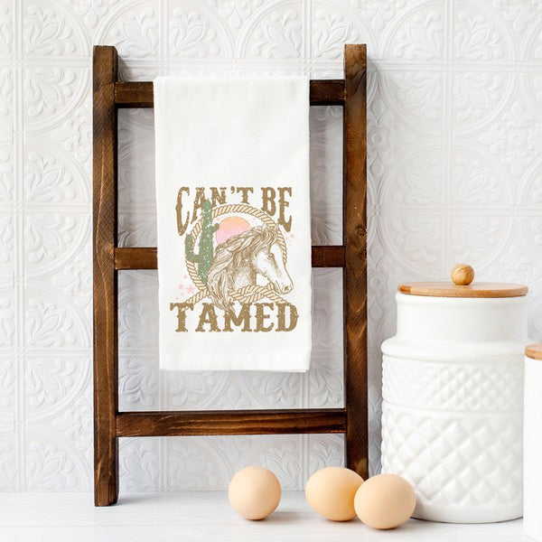 Can't Be Tamed Rope Tea Towel