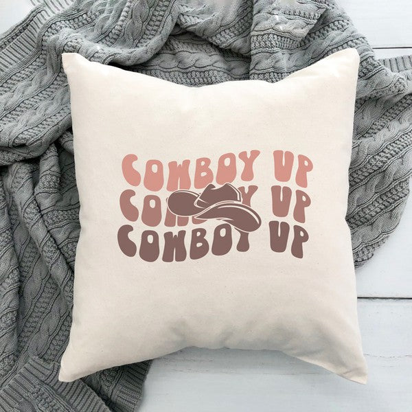 Cowboy Up Stacked Pillow Cover