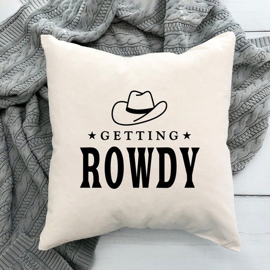 Getting Rowdy Cowboy Hat Pillow Cover