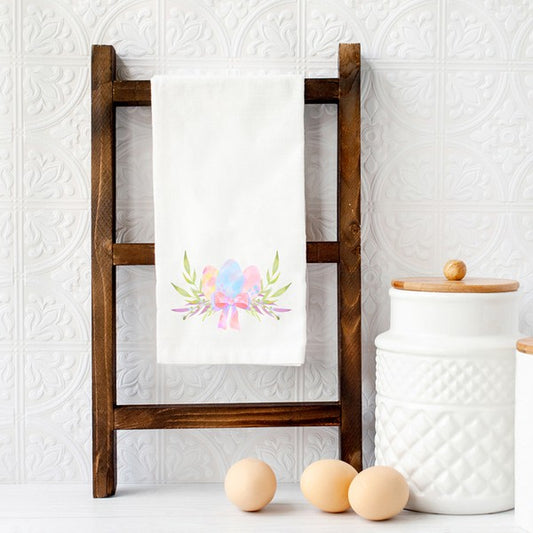 Colored Egg Bouquet Tea Towel