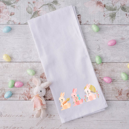 Easter Bunny Set Tea Towel