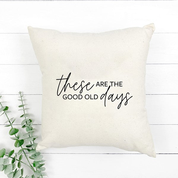 Good Old Days Print Pillow Cover