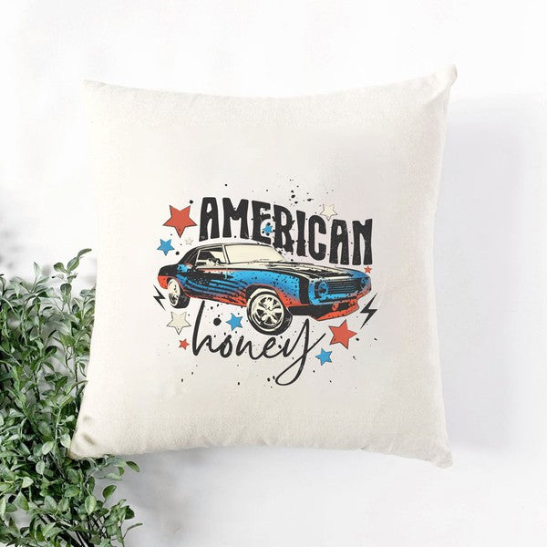 American Car Honey Pillow Cover