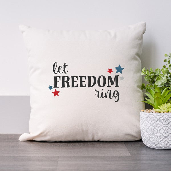 Let Freedom Ring Stars Pillow Cover