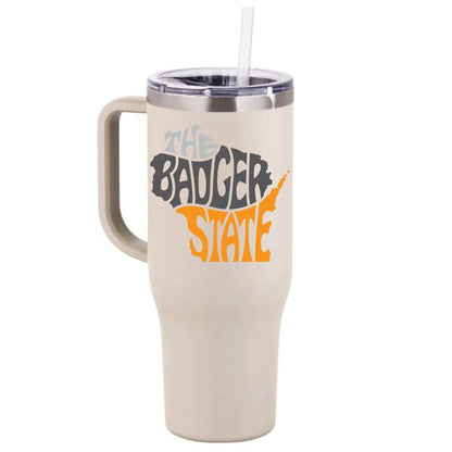wisconsin tumbler with handle, stanley dupe