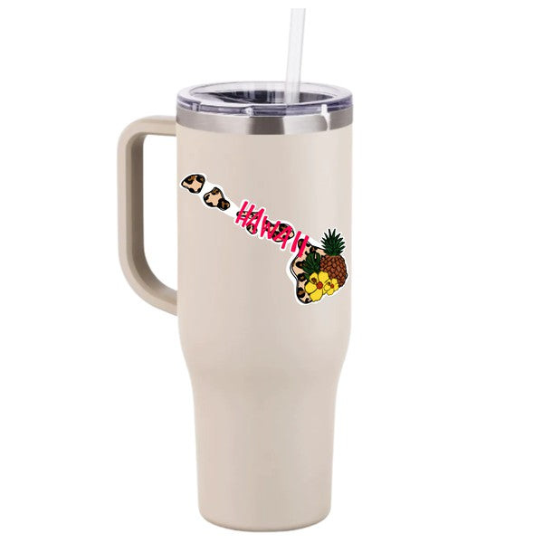 hawaii tumbler with handle, stanley dupe