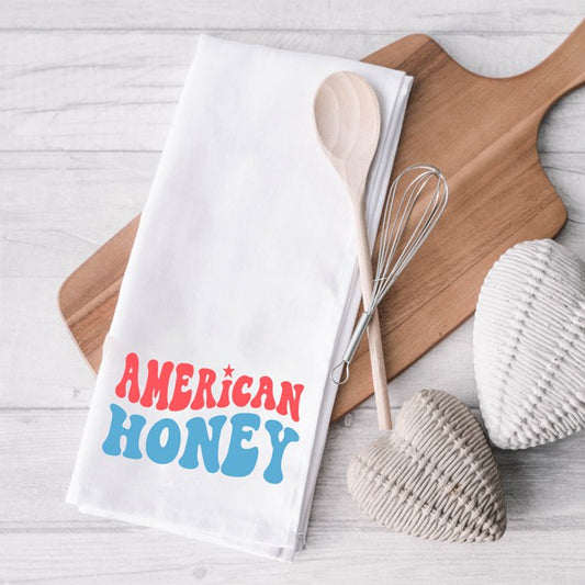American Honey Wavy Tea Towel