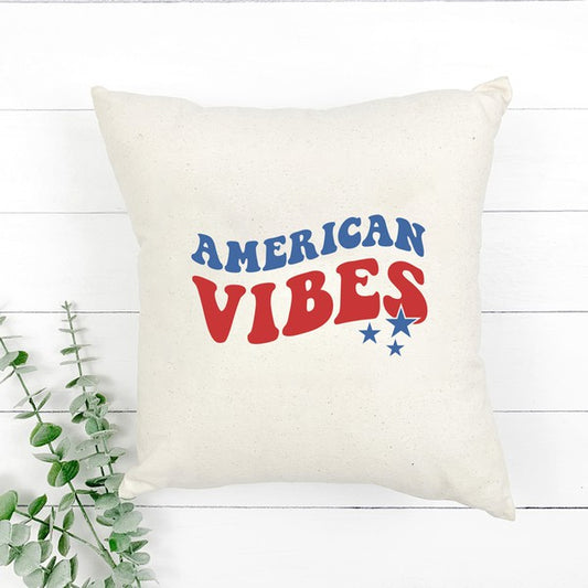 American Vibes Wavy Stars Pillow Cover