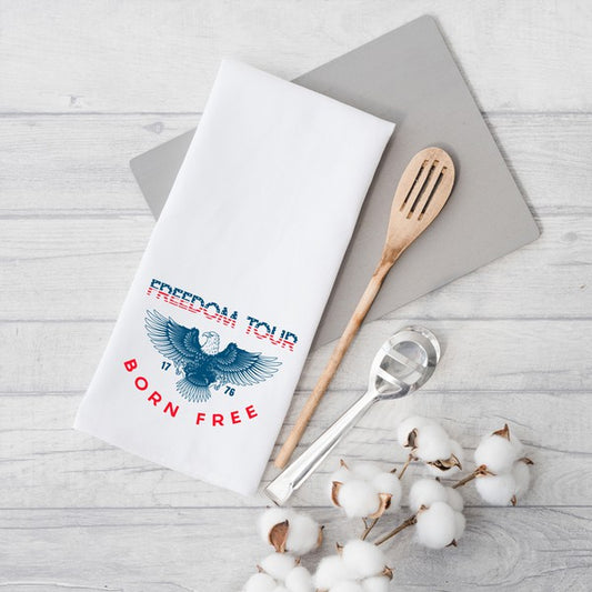 Freedom Tour Eagle Tea Towel