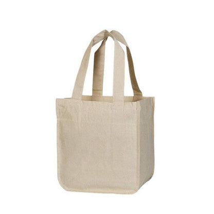 Reusable Organic Cotton Tote Mesh Bag w/6 Sleeves.