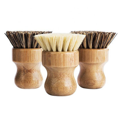 Bamboo Sisal Fiber Dish Brush