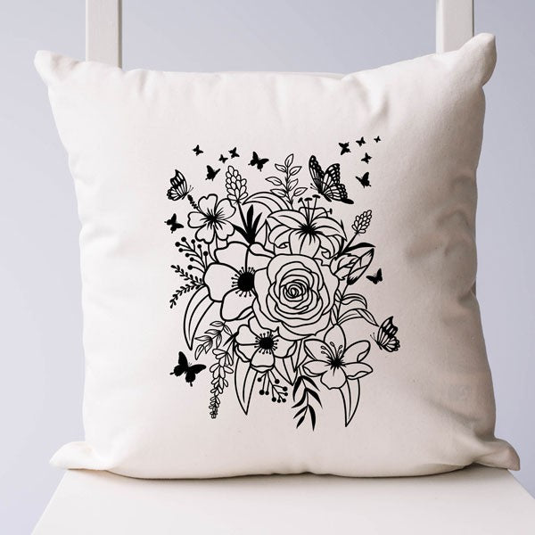 Wildflower Bouquet Pillow Cover