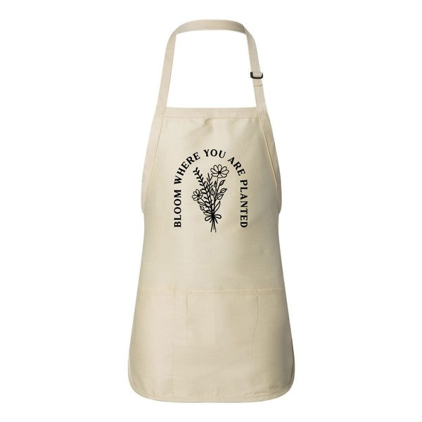 Bloom Where You Are Planted Apron