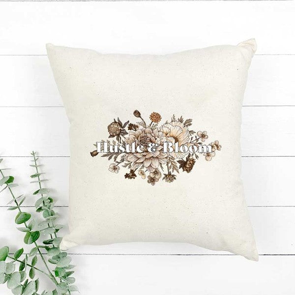 Hustle And Blooms Pillow Cover