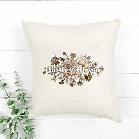 Hustle And Blooms Pillow Cover