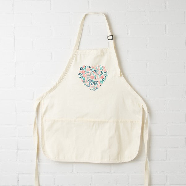 Flower Heart Apron