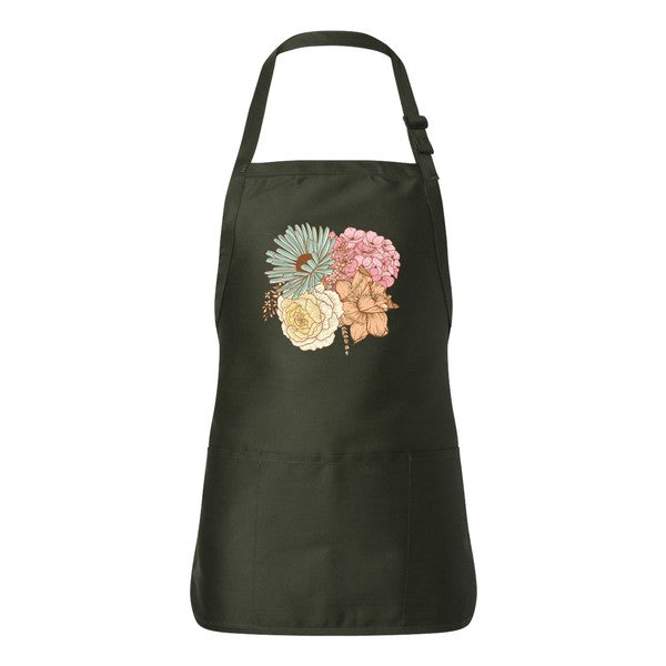 Colorful Flower Bouquet Apron