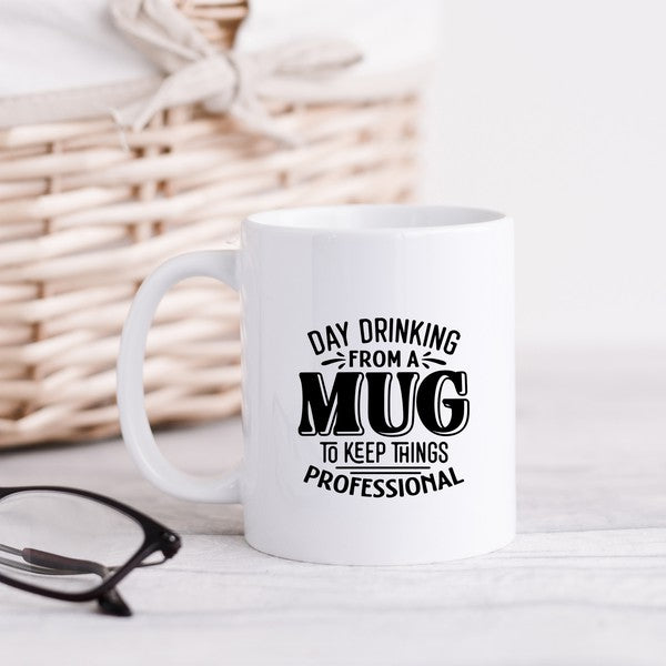 Day Drinking From A Mug