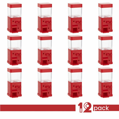 Vending Machine Shaped Acrylic Candy Boxes 12 Pack 3.46"X1.53"X1.53" by Hammont