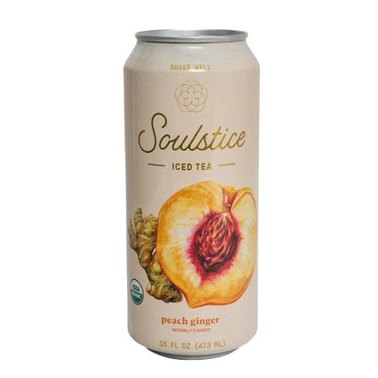 Soulstice - 'Peach Ginger' Organic Iced Tea (16OZ) by The Epicurean Trader