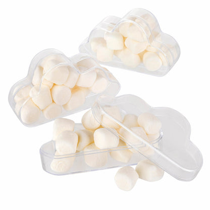 Cloud Shaped Acrylic Candy Boxes 24 Pack 3.07"X1.77"X0.98" by Hammont