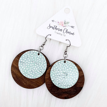 The New Ella Collection (wood & cork) -Earrings by Doohickies Wholesale