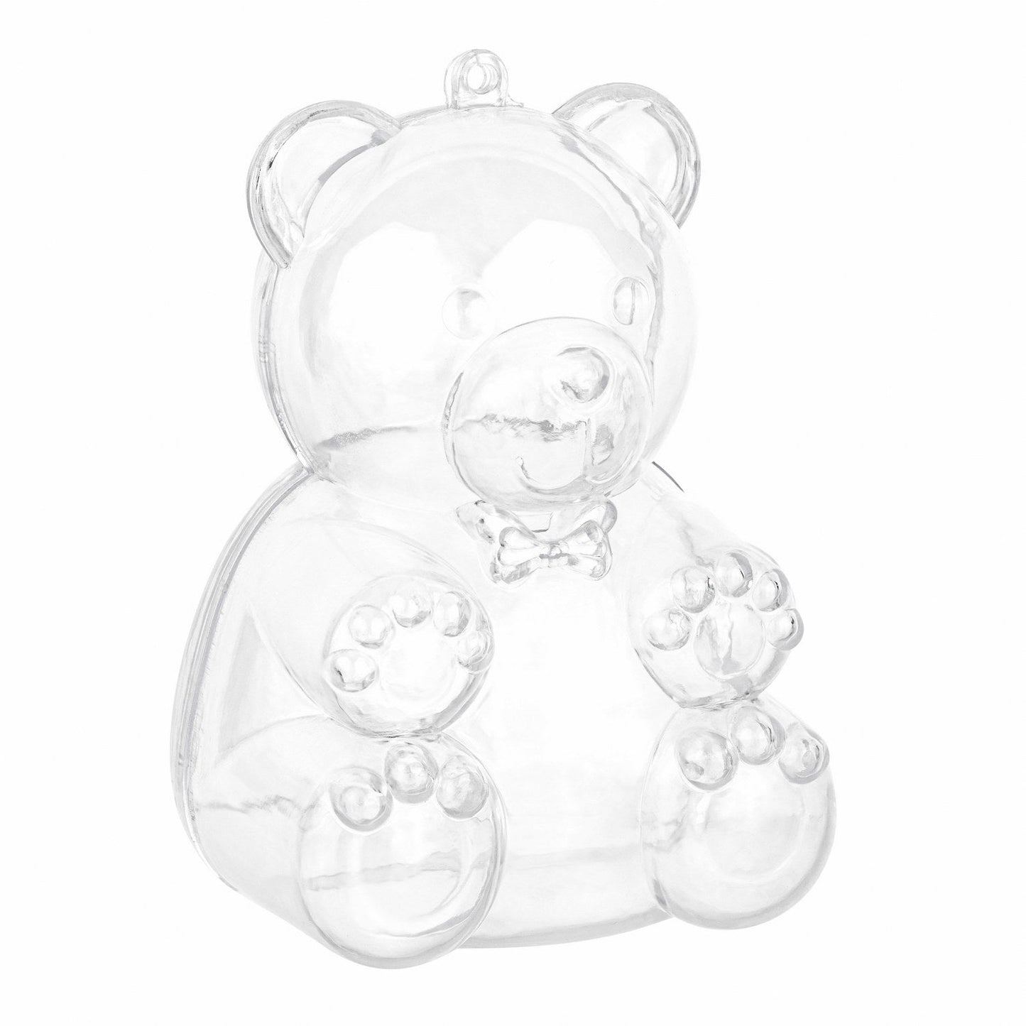 Large Bear Shaped Acrylic Candy Boxes 18 Pack 3"x3"x4.25" by Hammont