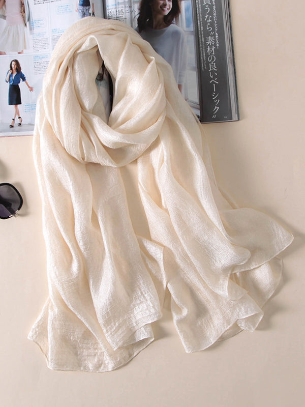 Wrap Keep Warm Solid Color Sun Protection Scarf by migunica