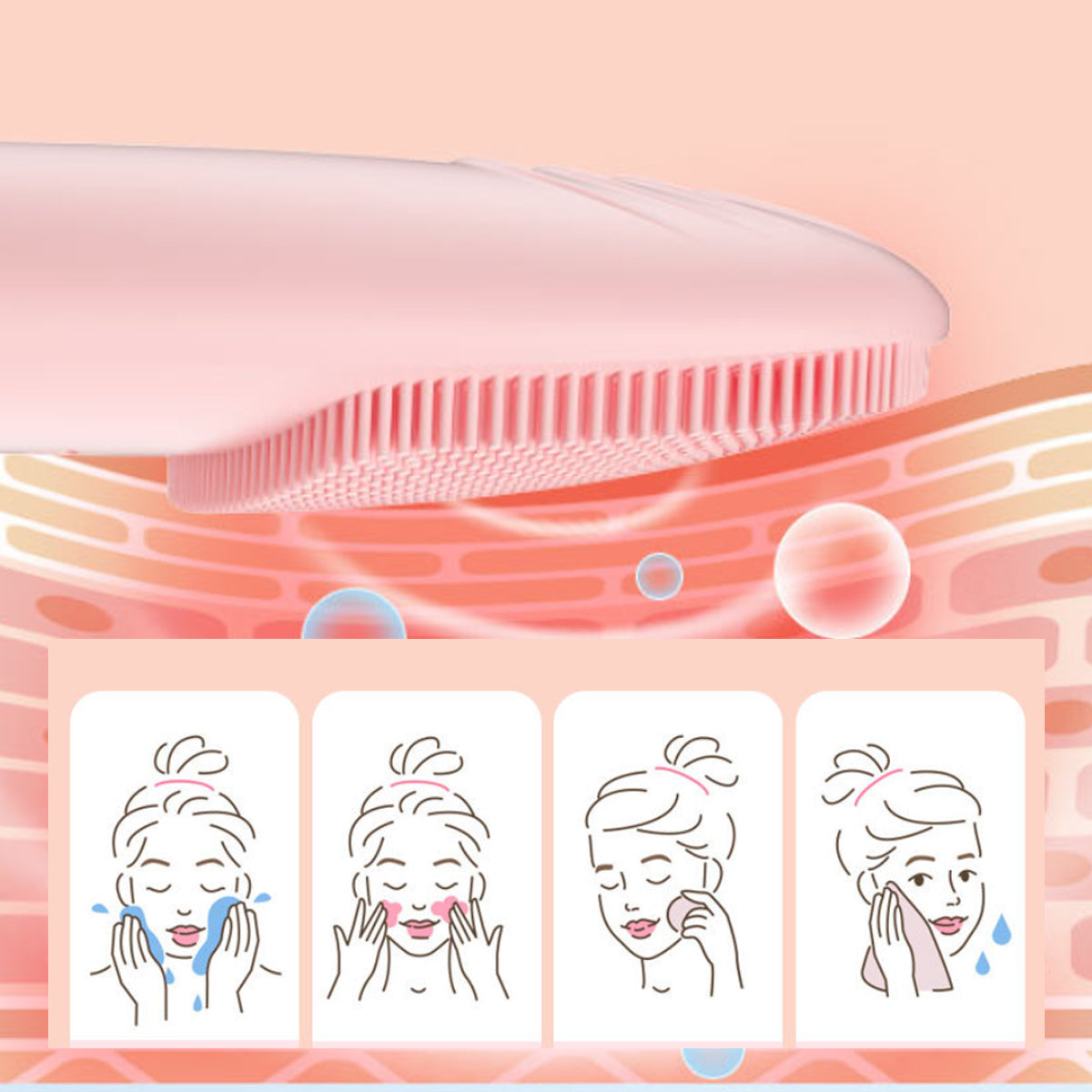 Pure Pores Ultrasonic Face Cleaner And Deep Massager by VistaShops