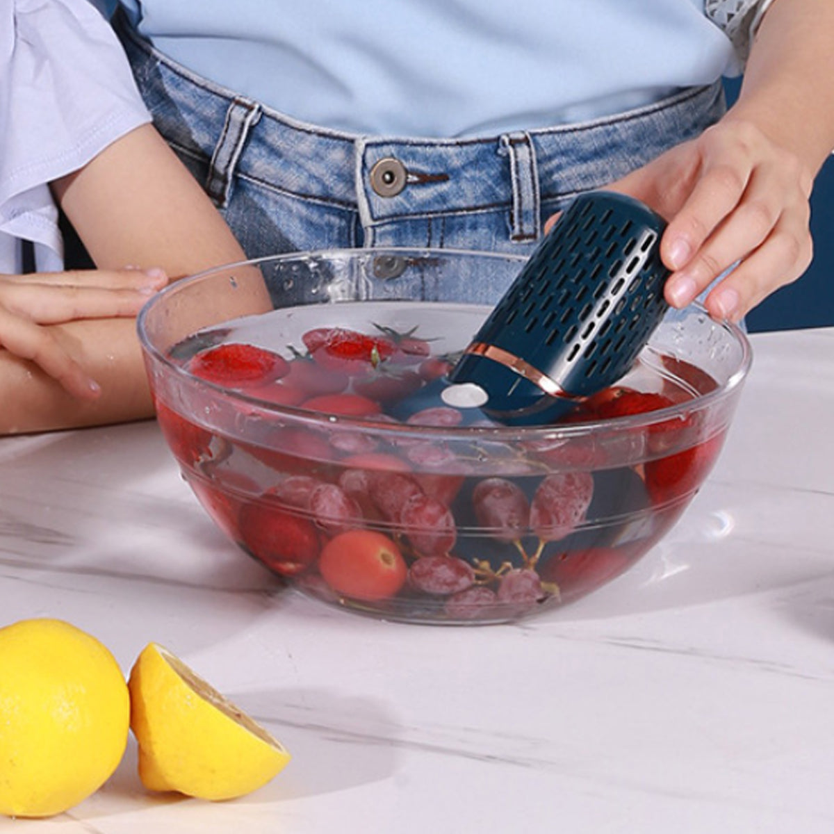 PureTech Ultrasonic Fruits And Veggie Cleaner by VistaShops