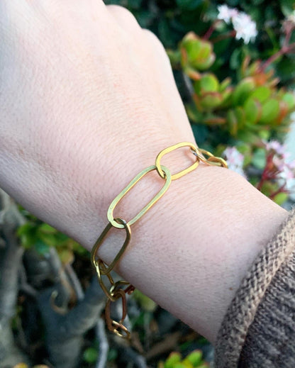 Paperclip Chain Bracelet by Jennifer Cervelli Jewelry